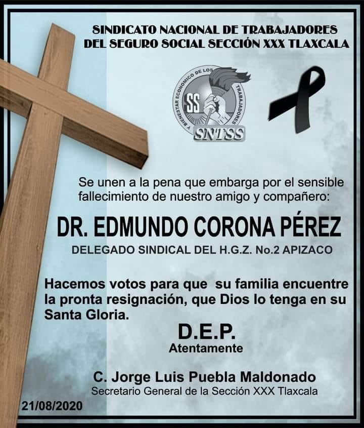 FALLECIÓ EL DR EDMUNDO CORONA PÉREZ EX PRESIDENTE MUNICIPAL DE  